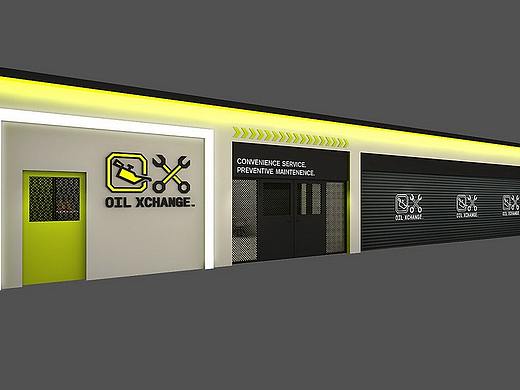 概念店铺设计 3D效果图制作