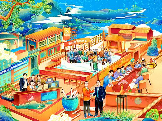 科大讯飞20周年长卷