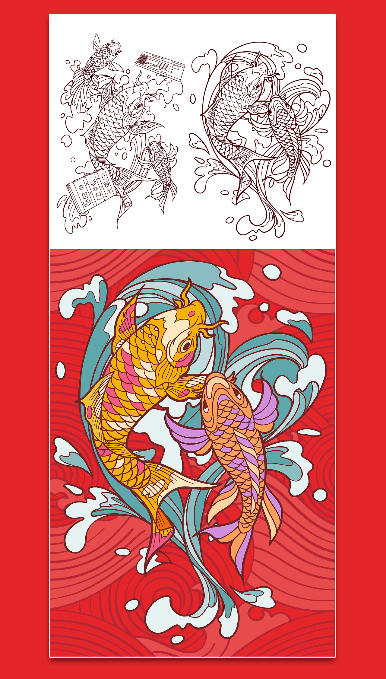 speedo如鱼得水系列插画商稿