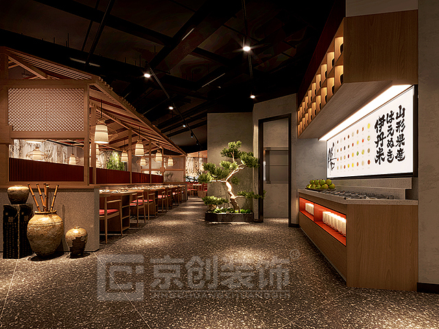 郑州新中式火锅店设计 | 京创装饰餐饮空间设计作品
