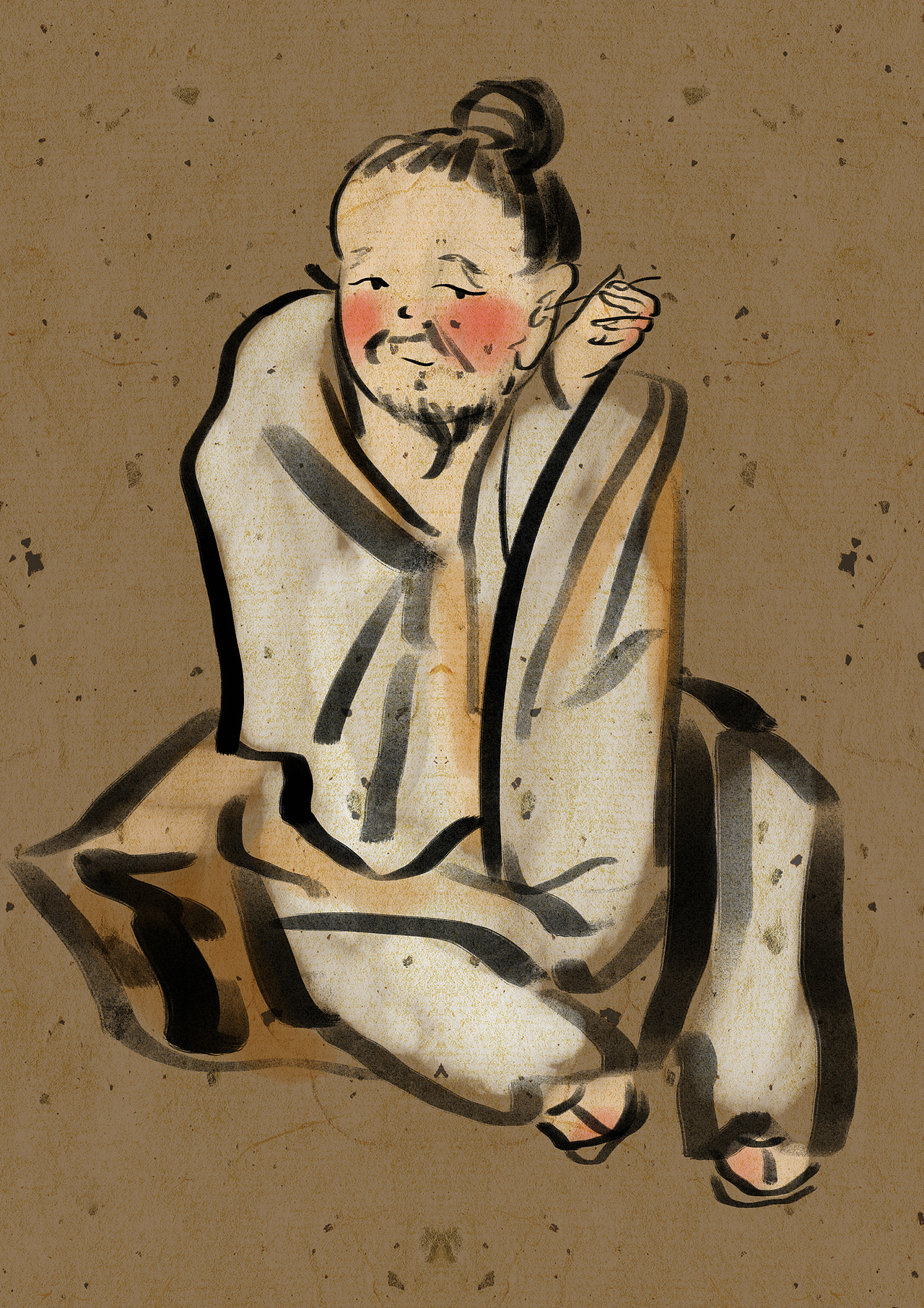 齐白石国画人物Q版 剧场（图ZMjM5NTkzNjM2） - 创作习作 - 站酷设计师困獸原创素材 - 站酷ZCOOL