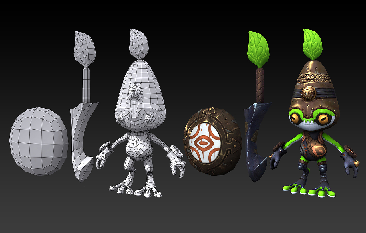 3D手绘模型（图ZMTU3NDQwNTU2） - 人物/生物 - 站酷设计师斑目原创素材 - 站酷ZCOOL