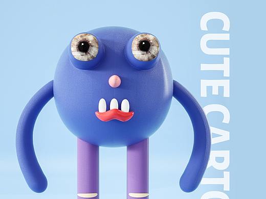 C4D盲盒公仔可爱熊