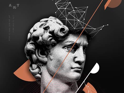 简约个性蒸汽波风海报