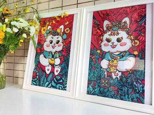 兔首遥铃荡福音|国潮兔一组