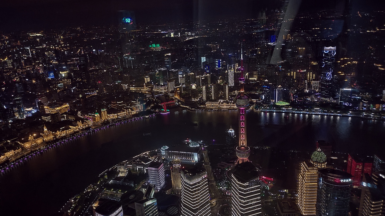 夜上海城市美景