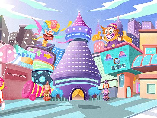 《儿童戏剧院广场》（个人主页-ZNTMwNTAxOTI=） - 儿童插画 - 站酷设计师LI未央原创素材 - 站酷ZCOOL