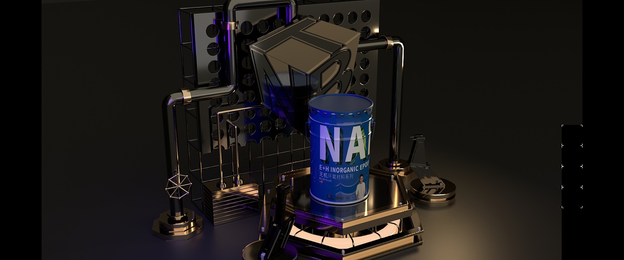 c4d黑金 阿诺德渲染器渲染