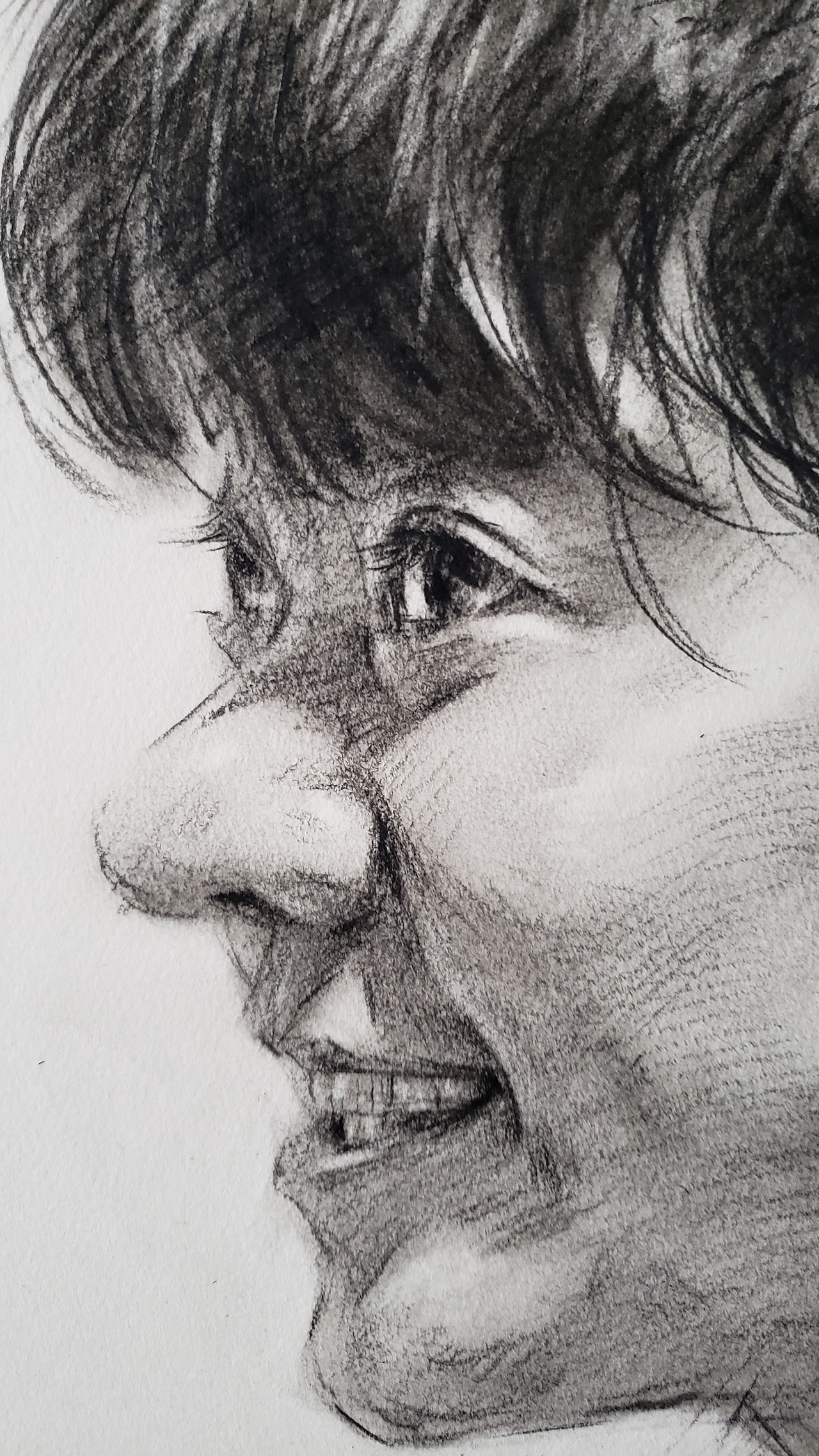 四开碳棒快速绘画练习