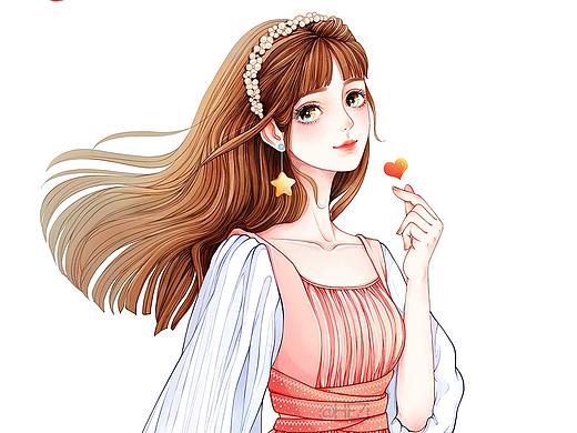 零食包装插画设计（少女水彩插画）