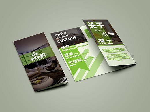 米兰博士简介三折页设计
