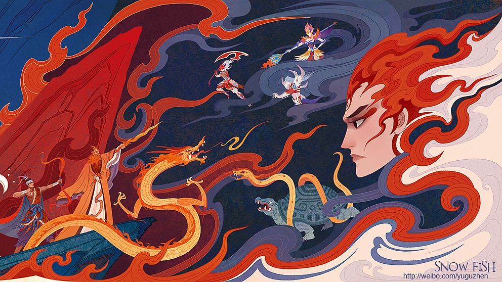 腾讯QQ华夏手游海报