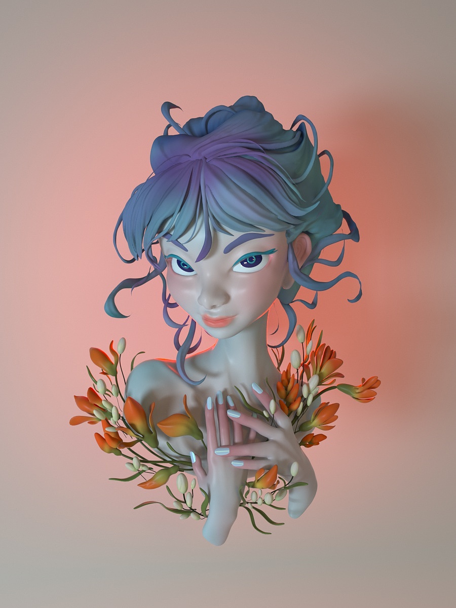 花仙子 | Floral（图ZMjUxMjQ5ODg4） - 人物/生物 - 站酷设计师浮柔原创素材 - 站酷ZCOOL