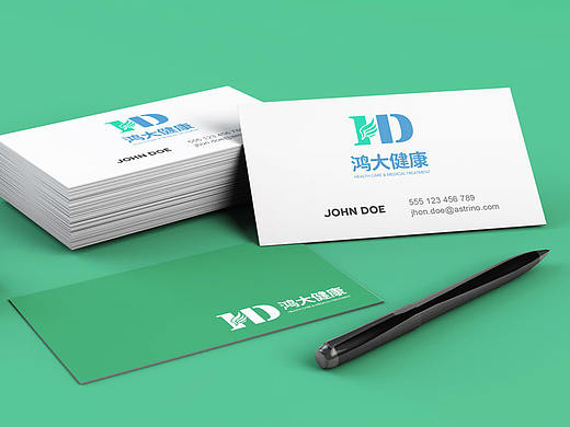 鸿大健康LOGO设计