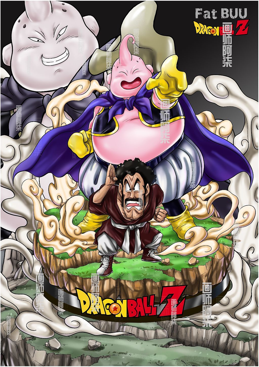 七龙珠魔人布欧特典手办设计方案插画设计GK雕像