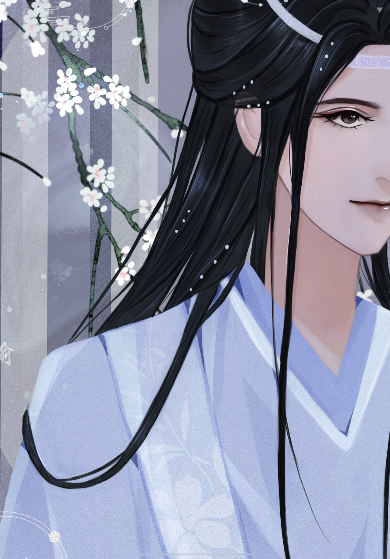 "清冷之人的爱意最致命"#蓝忘机#同人图|插画|商业