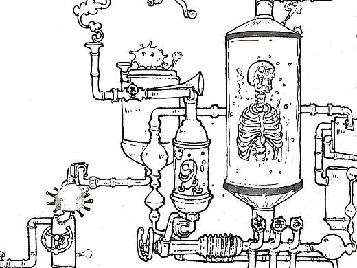 尝试不打稿画整张