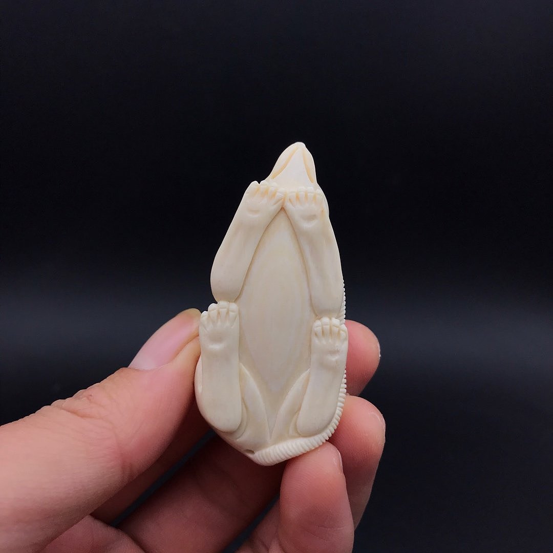 猛犸牙老鼠吊坠挂件金亮老师鼠年作品