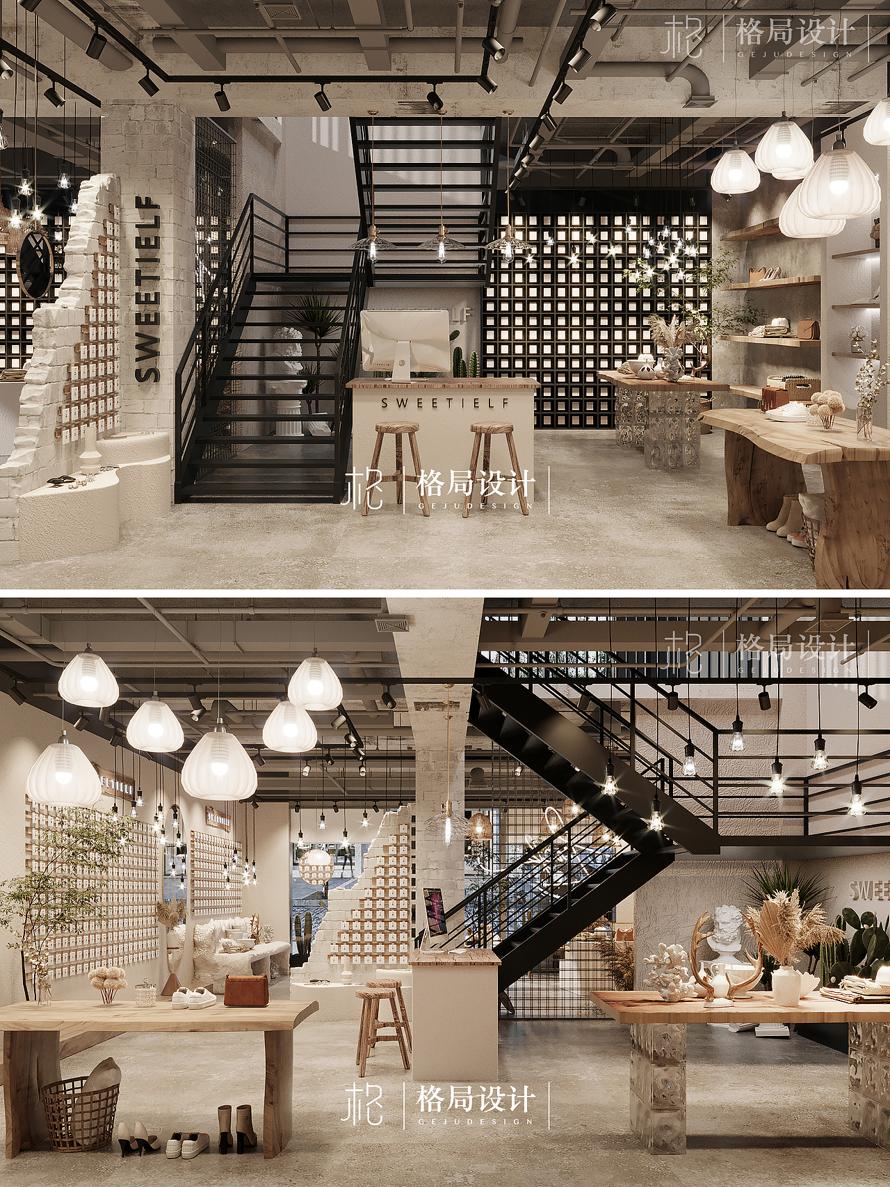 饰品店（图ZMjcxNTU0MDQ4） - 其他空间 - 站酷设计师格局设计石石原创素材 - 站酷ZCOOL