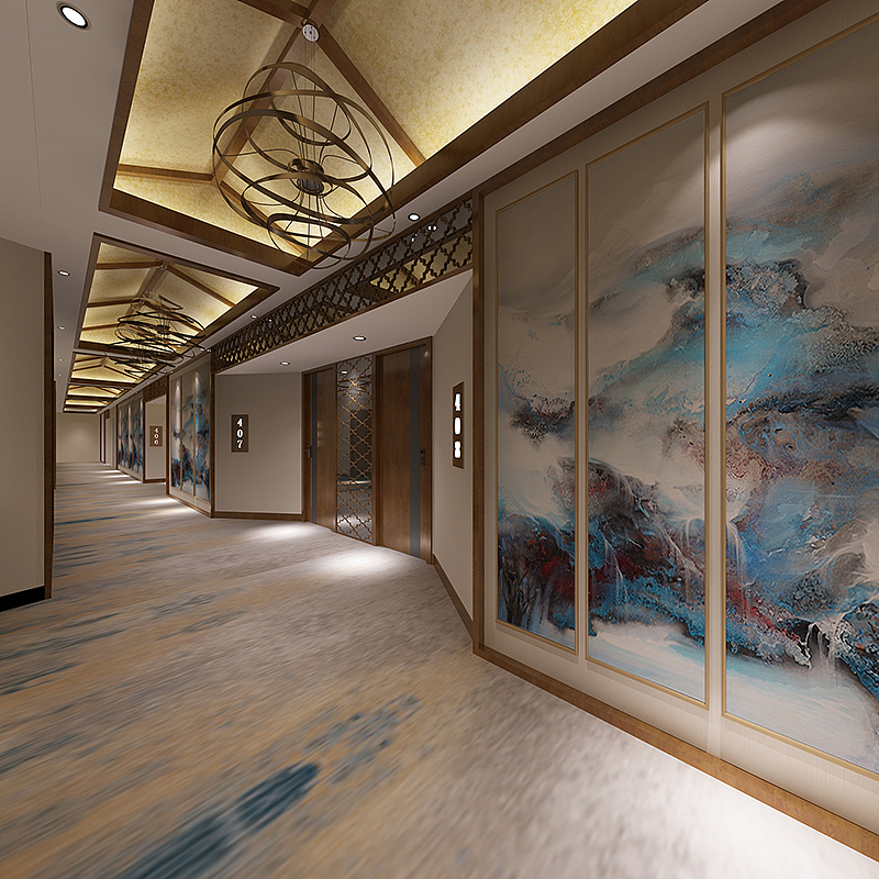 云南商务酒店装修设计效果图|商务宾馆装修效果图|