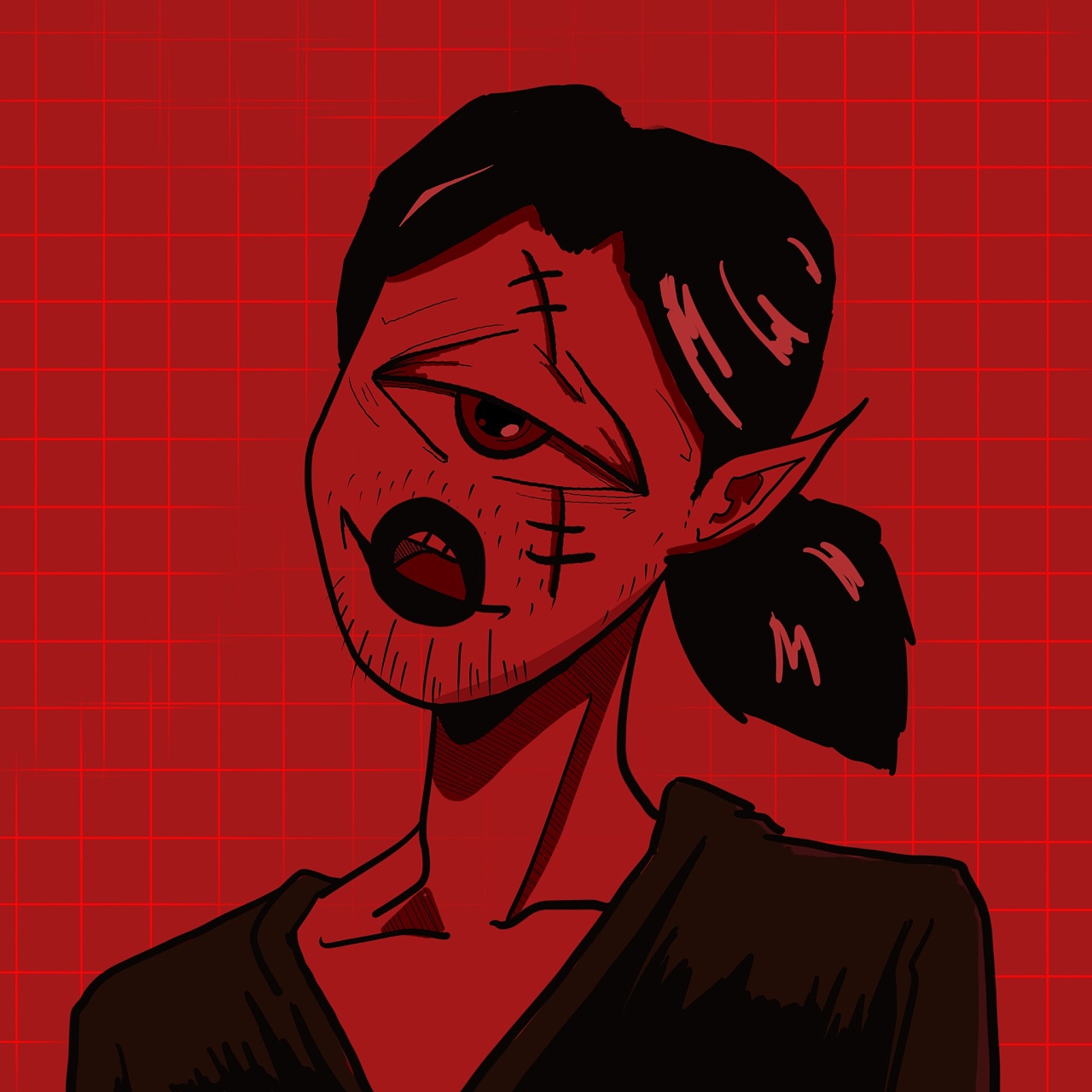 插画独眼怪缓解了我对疫情的恐惧