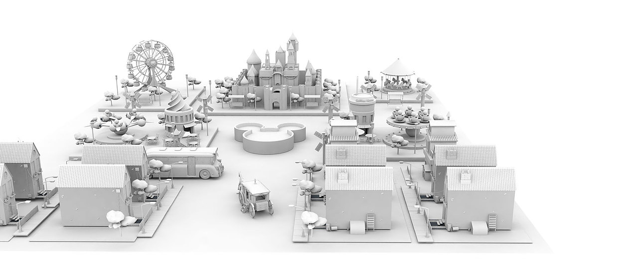 C4D 迪士尼小镇（图ZMTMwMDA1MTA4） - 场景 - 站酷设计师加小菲菲原创素材 - 站酷ZCOOL