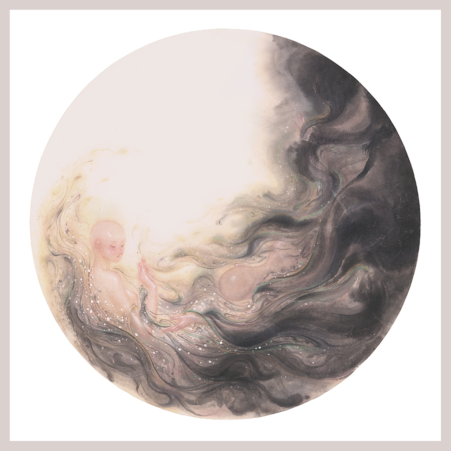 新国画｜《生烟》合集 | 手绘唯美国风水墨画艺术插画（图ZMTYxMjQzMzU2） - 艺术插画 - 站酷设计师何塞特Herset原创素材 - 站酷ZCOOL