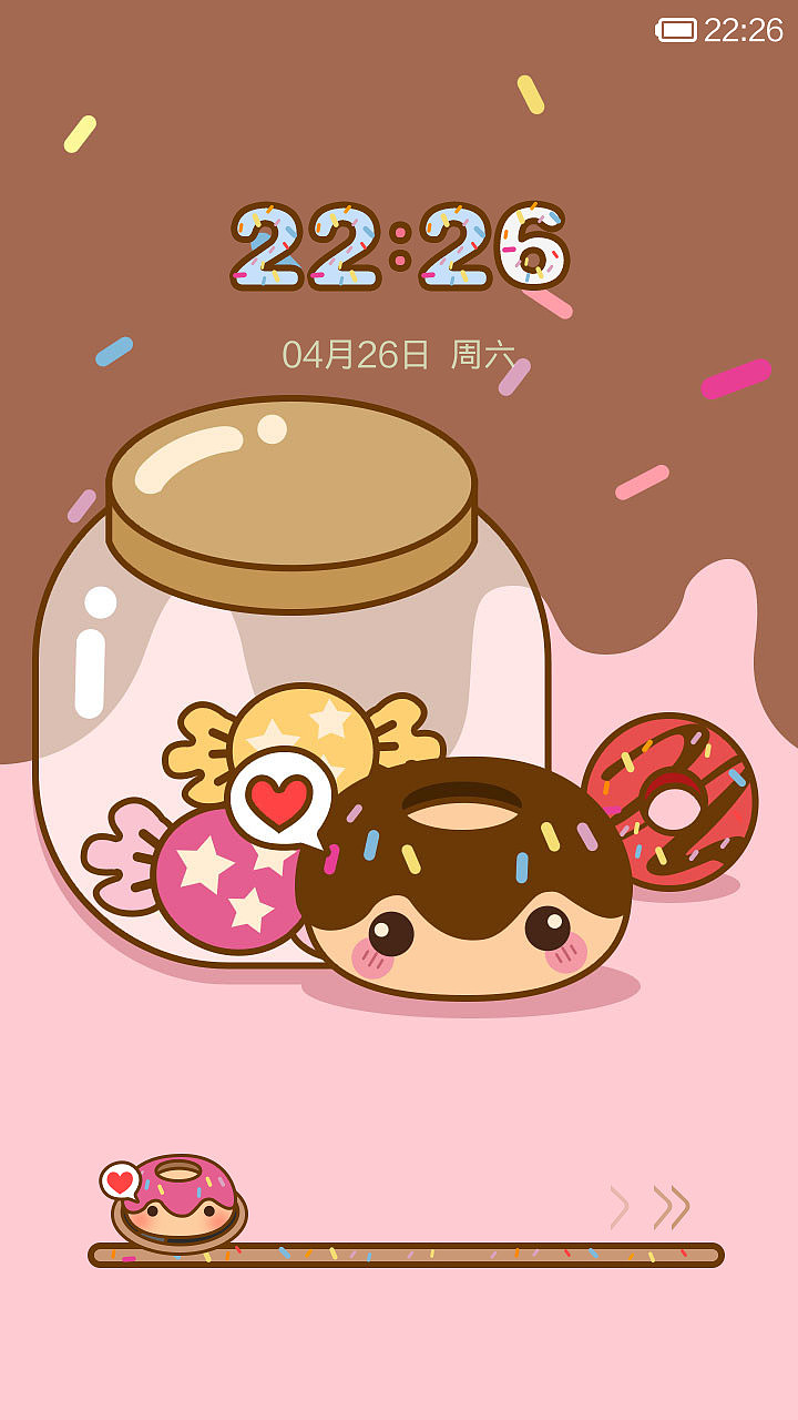 口爱甜甜圈❤（图ZMTU3ODI1NDA=） - APP界面 - 站酷设计师夏澈原创素材 - 站酷ZCOOL