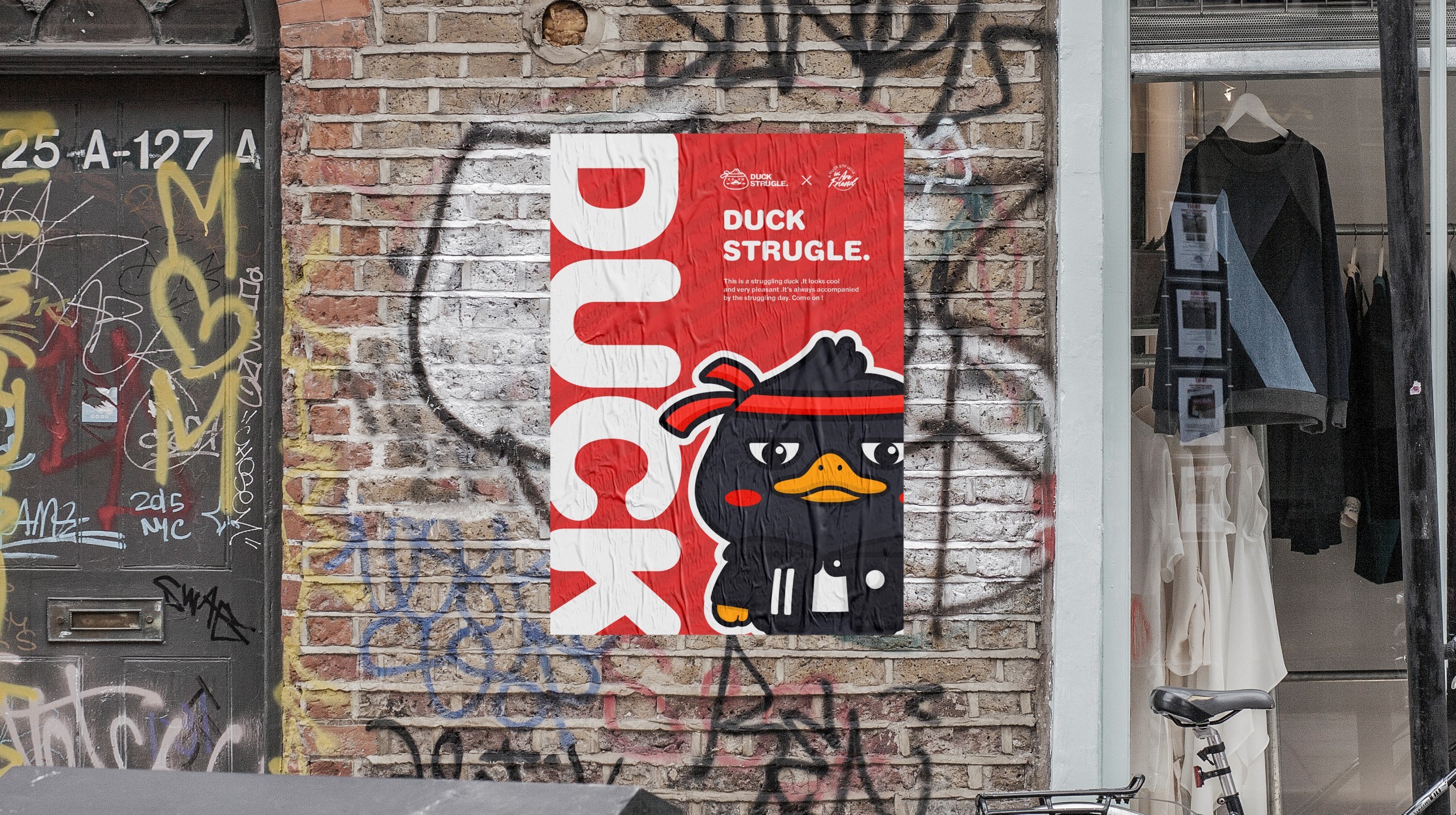 奋斗鸭duck卡通形象设计|平面|ip形象|阿成_logo