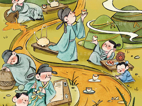 國風(fēng)嘗試～（個人主頁-ZNjU4ODg5NzY=） - 商業(yè)插畫 - 站酷設(shè)計(jì)師一顆米花糖呀原創(chuàng)素材 - 站酷ZCOOL