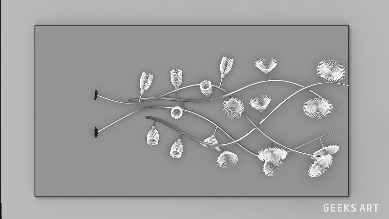 新媒体互动艺术装置：「花影 Flower Shadows」