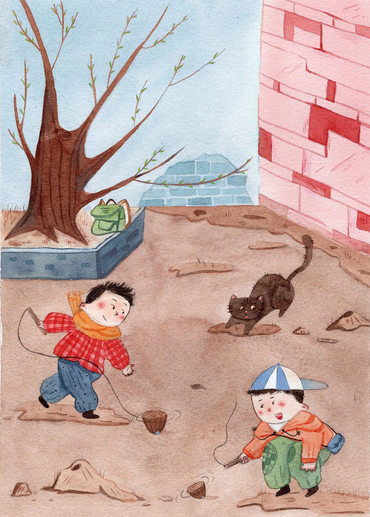 一起长大的玩具插图