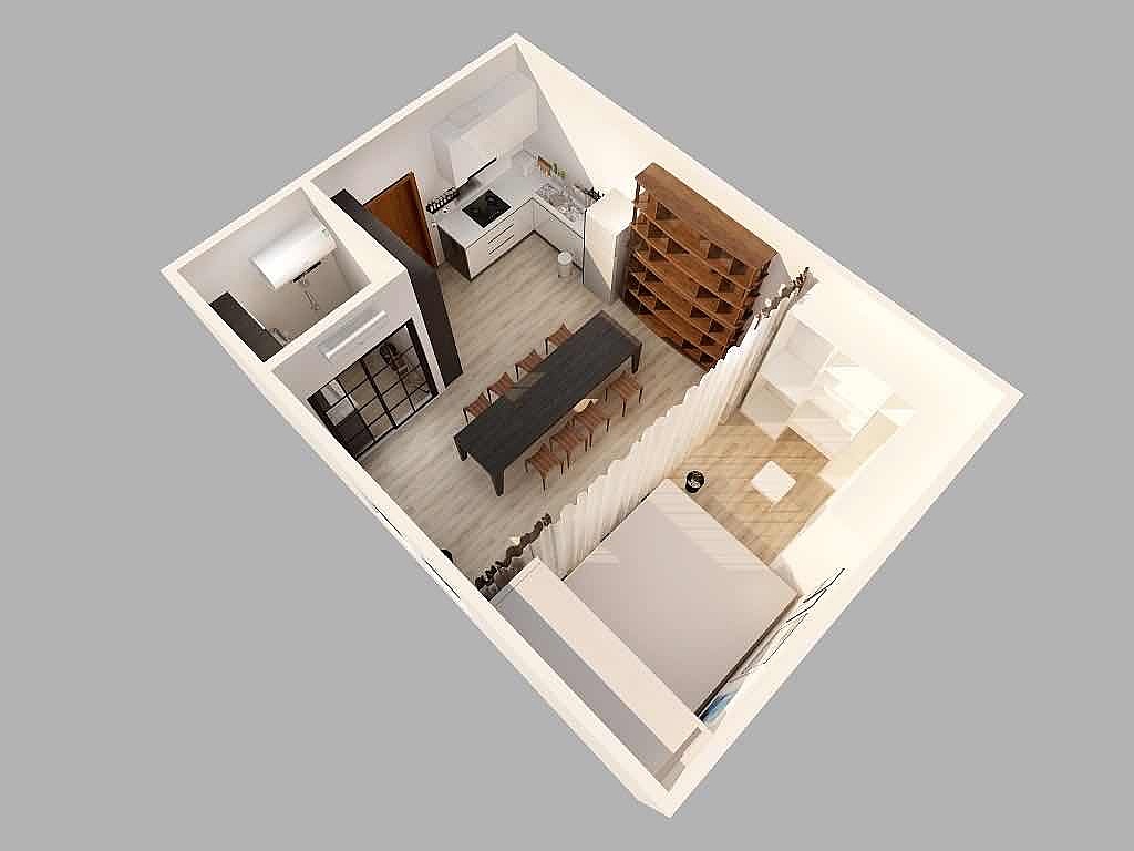 32㎡室内设计（图ZMjE3NTA0OTQ0） - 家装设计 - 站酷设计师星光摇原创素材 - 站酷ZCOOL