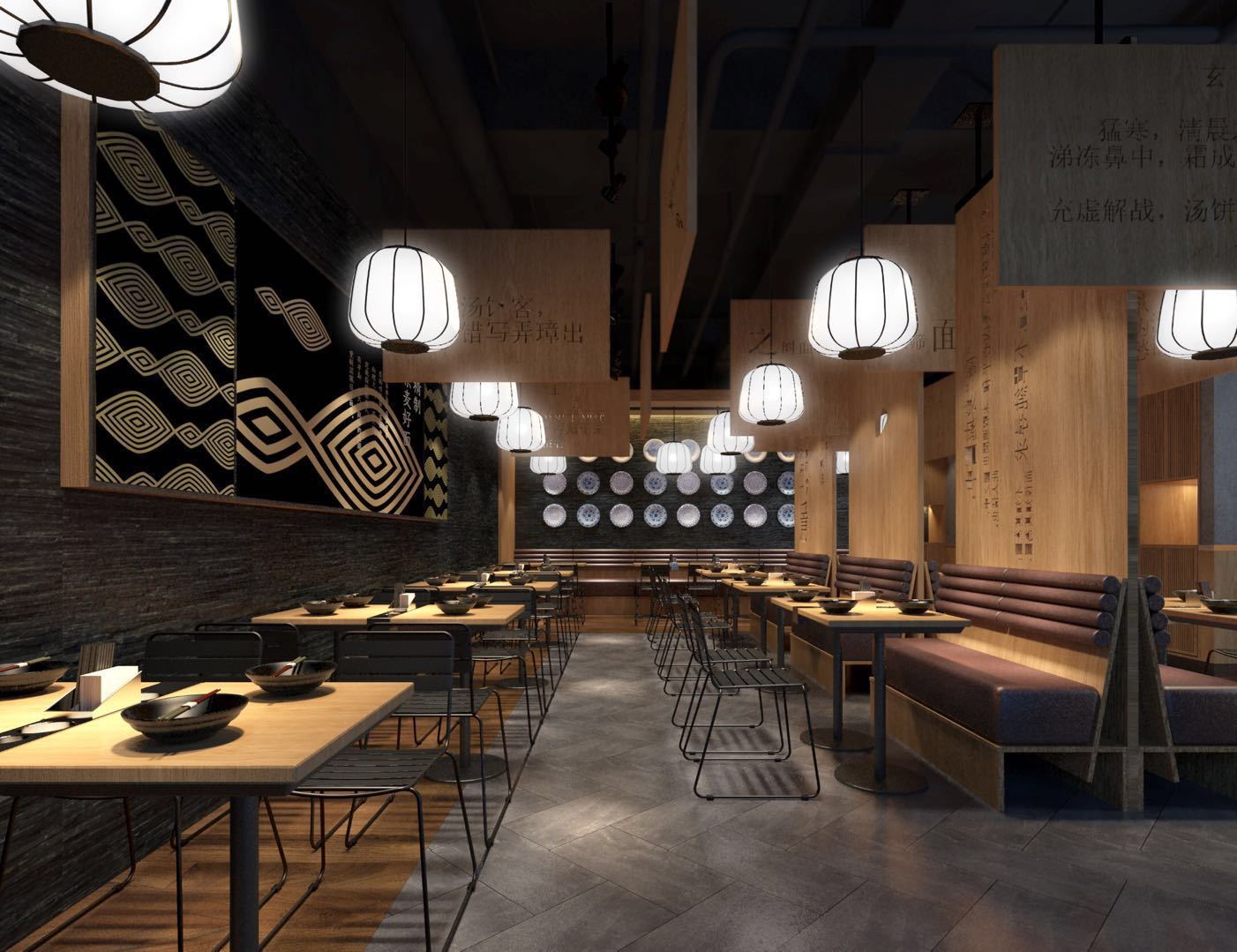 MR TOKIO 日式快餐店|空间|室内设计|钱钧 - 原创作品 - 站酷 (ZCOOL)