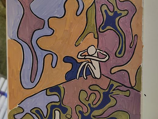 不开心的小人儿