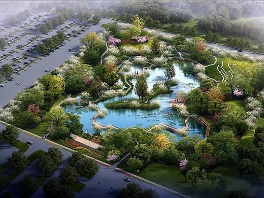 景观绿化效果图
