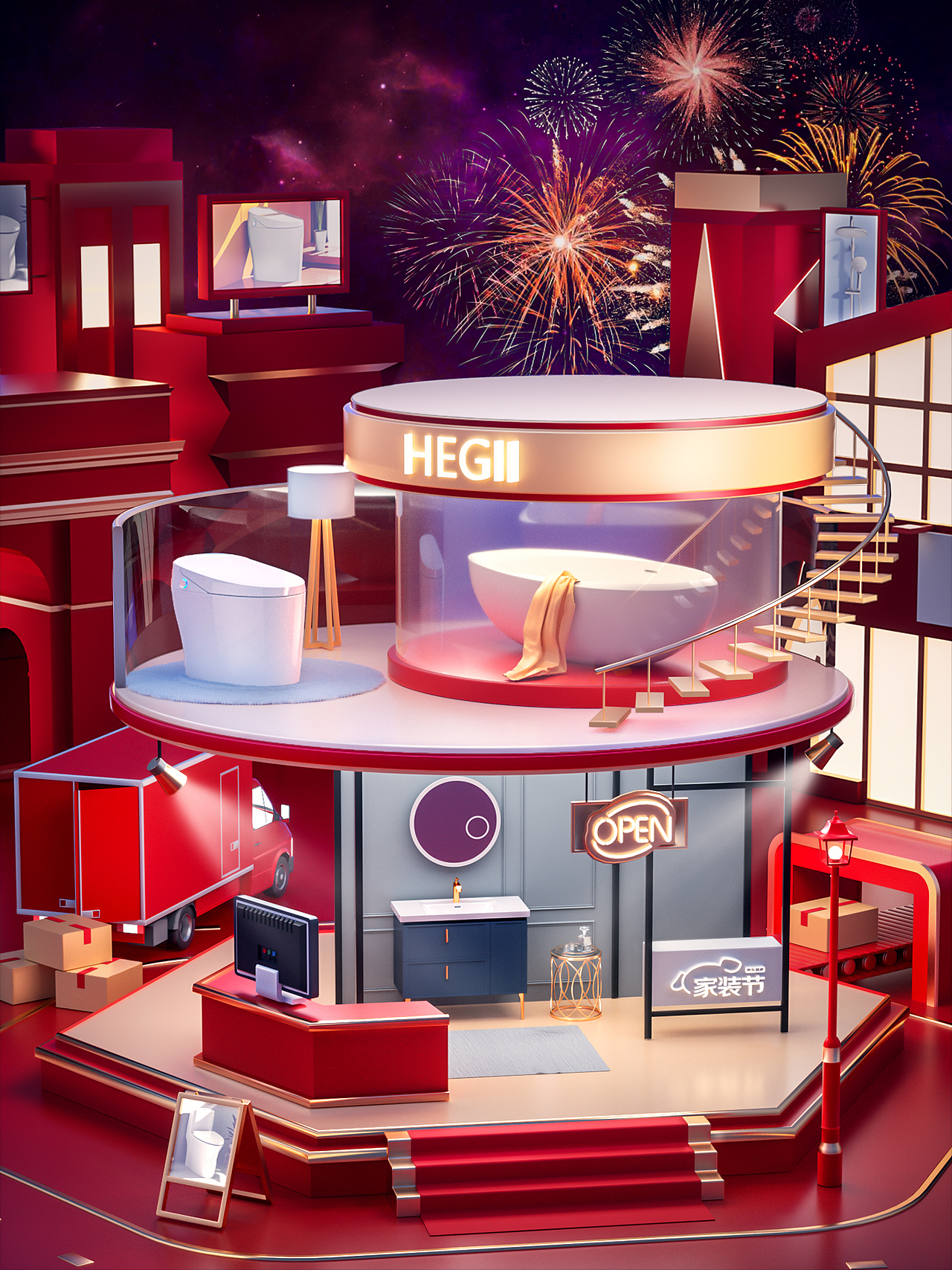 OC第十四期学员作品——NiaoNiao的C4D课堂（下)（图ZMjU1OTk5NjQ4） - 场景 - 站酷设计师我就是NiaoNiao原创素材 - 站酷ZCOOL