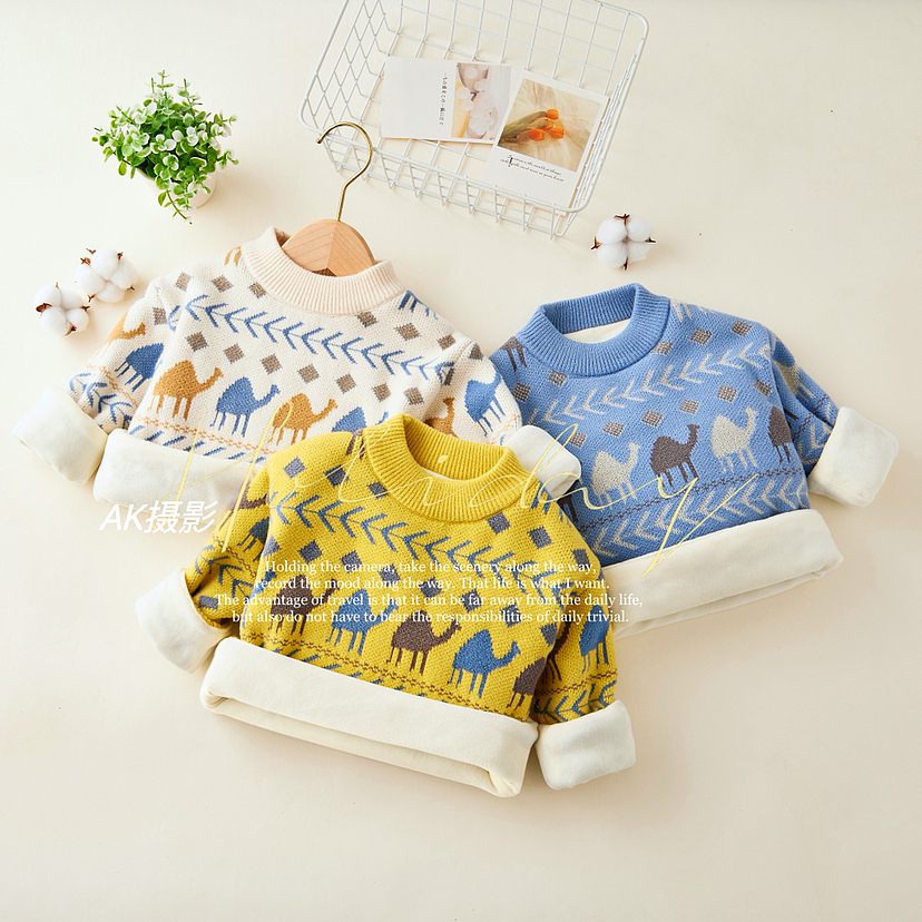 杭州服装摄影工作室儿童毛衣拍摄濮院毛衣