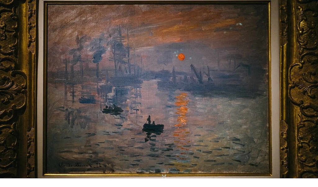 《印象-日出》(impression sunrise)莫奈爷爷在1872年于勒阿佛尔港口