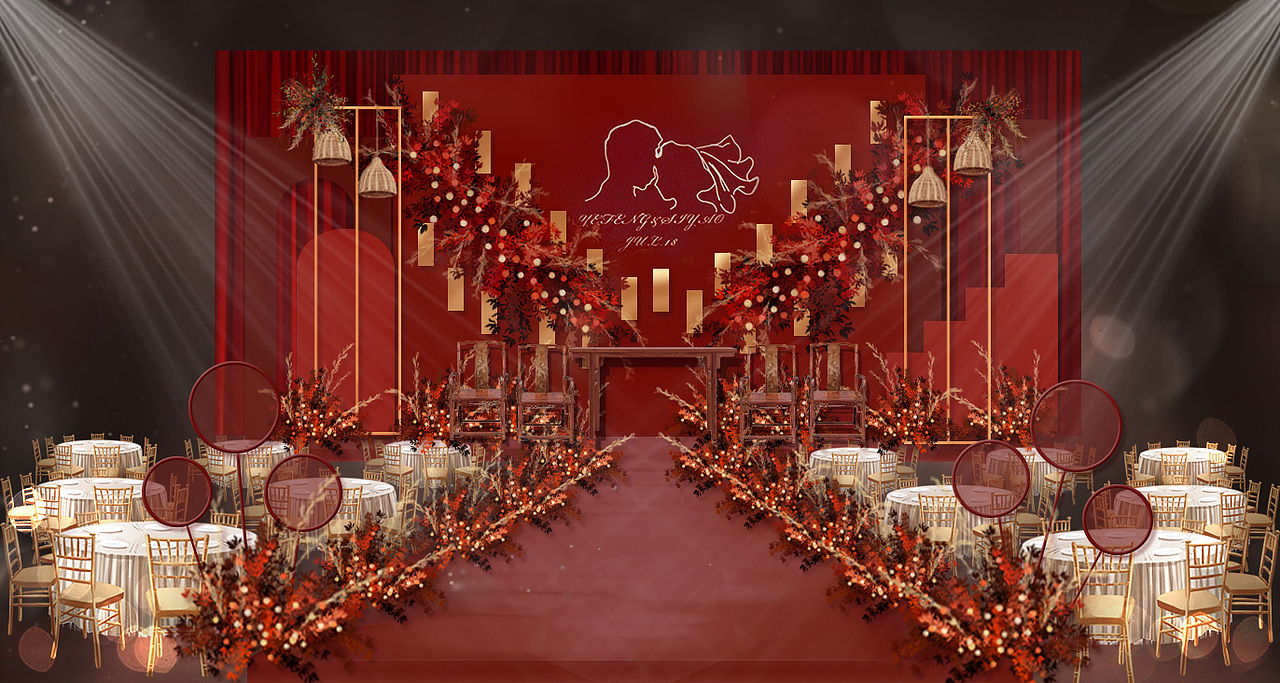 近期婚礼舞台效果图（图ZMjYwNjQyNzA4） - 其他平面 - 站酷设计师是冷酷的冷原创素材 - 站酷ZCOOL