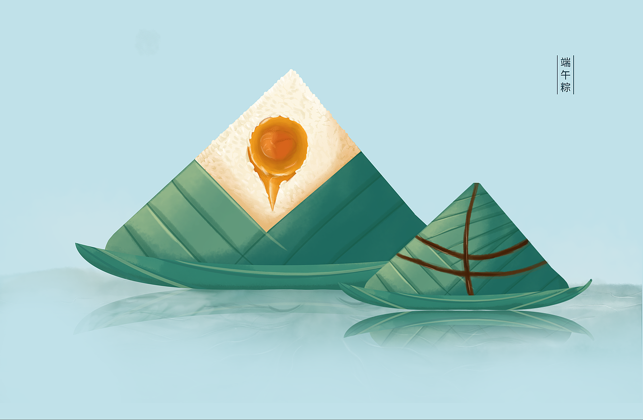 传统节日端午节扒龙舟 吃粽子 驱离瘟神和祭龙的节日（图ZMjU1NDY2NDk2） - 新锐潮流插画 - 站酷设计师橙FAN饭原创素材 - 站酷ZCOOL