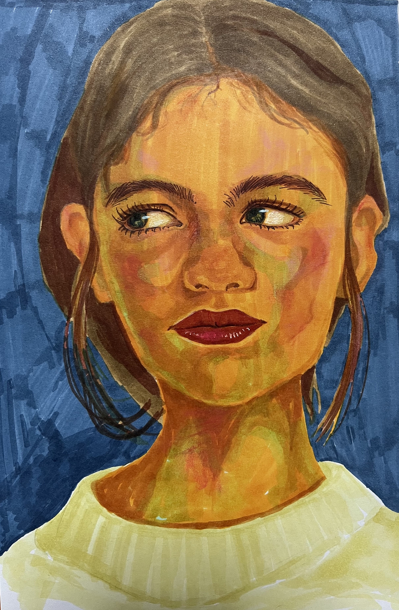 马克笔人物画（图ZMzI3ODU5OTI0） - 创作习作 - 站酷设计师画画的绵羊原创素材 - 站酷ZCOOL