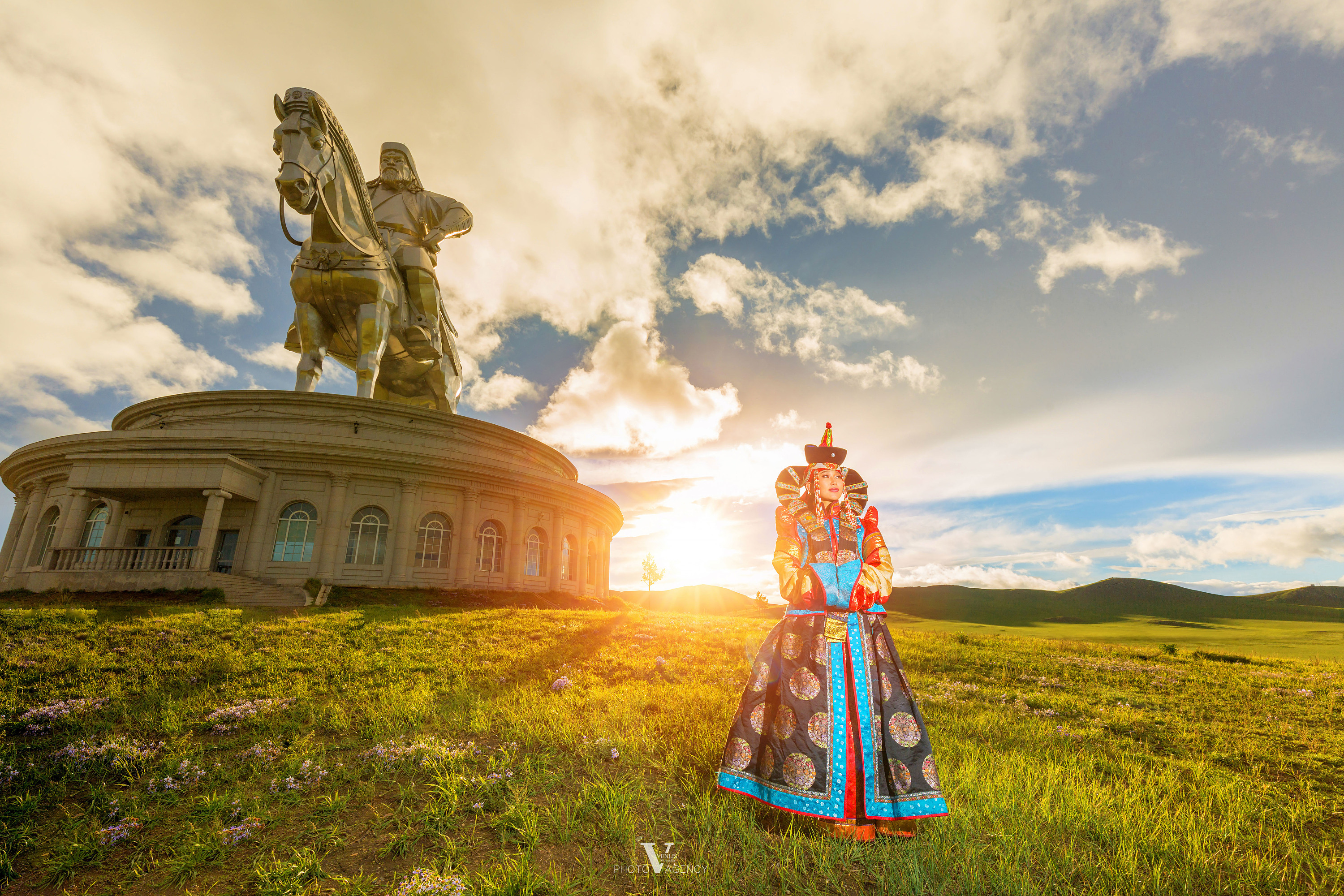 蒙古族风光 婚纱 结婚照