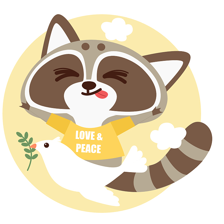 小浣熊角色设计