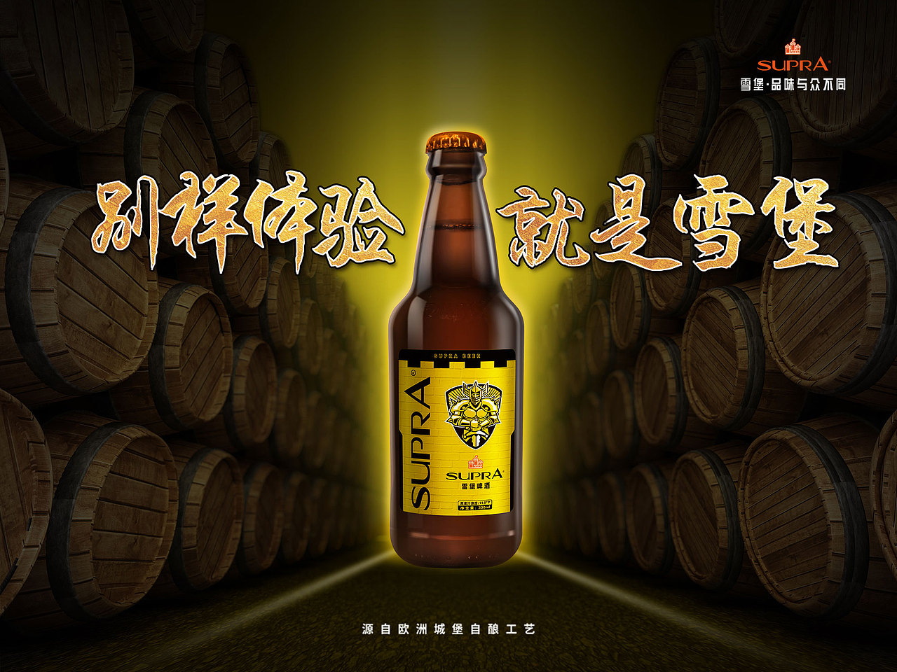 珠江啤酒雪堡海报