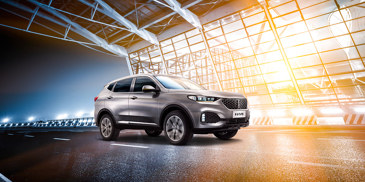 豪华汽车合成海报 ——wey.