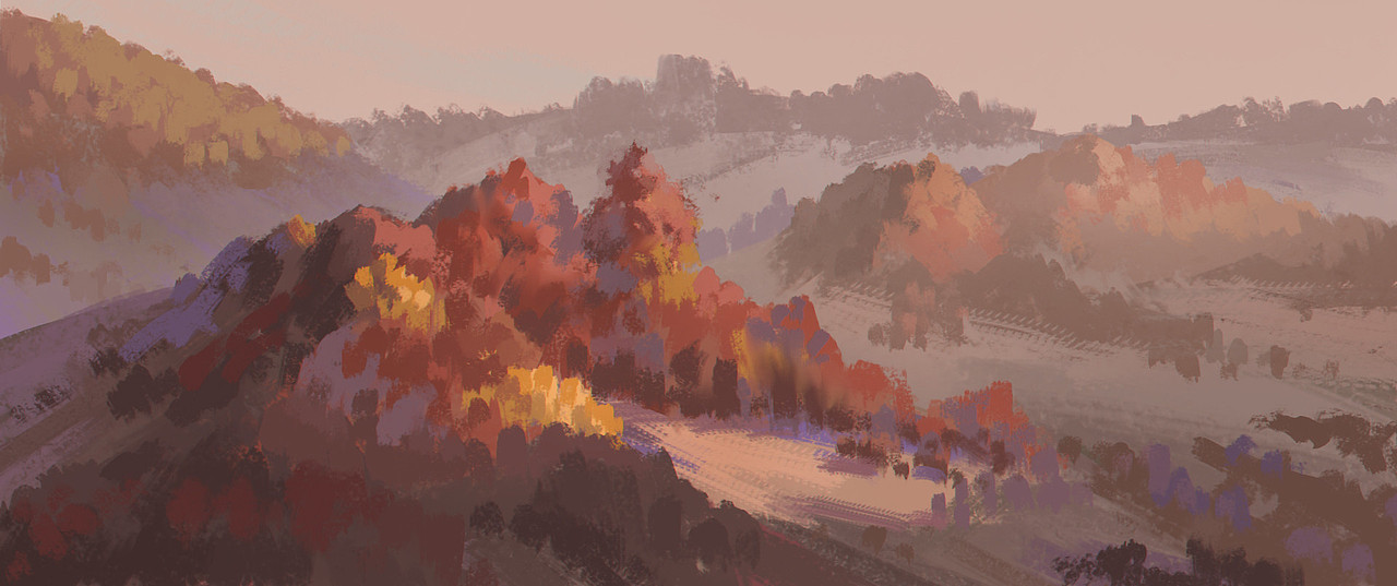 写生风景。（图ZMTAyOTI2NTAw） - 游戏原画 - 站酷设计师绘画的苏航原创素材 - 站酷ZCOOL