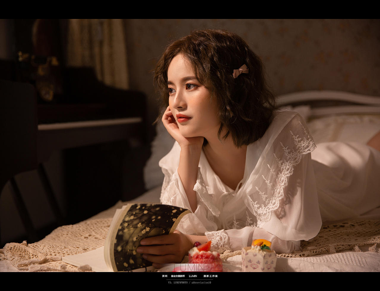 欧式复古睡裙 电影风写真