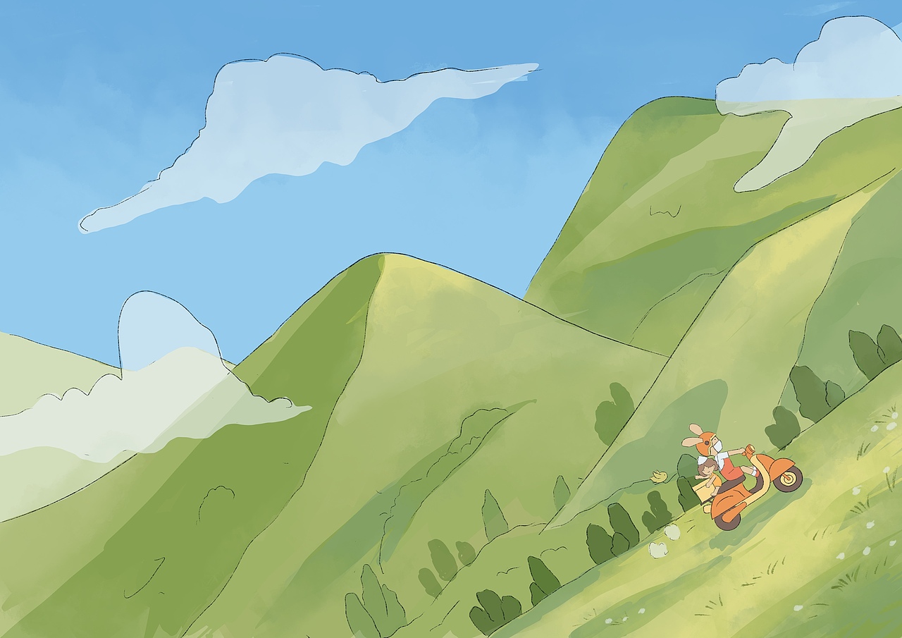 原创绘本小故事/小镇咖啡03 外卖派送（图ZMjUyODkyMjMy） - 儿童插画 - 站酷设计师定要嫁给打野原创素材 - 站酷ZCOOL