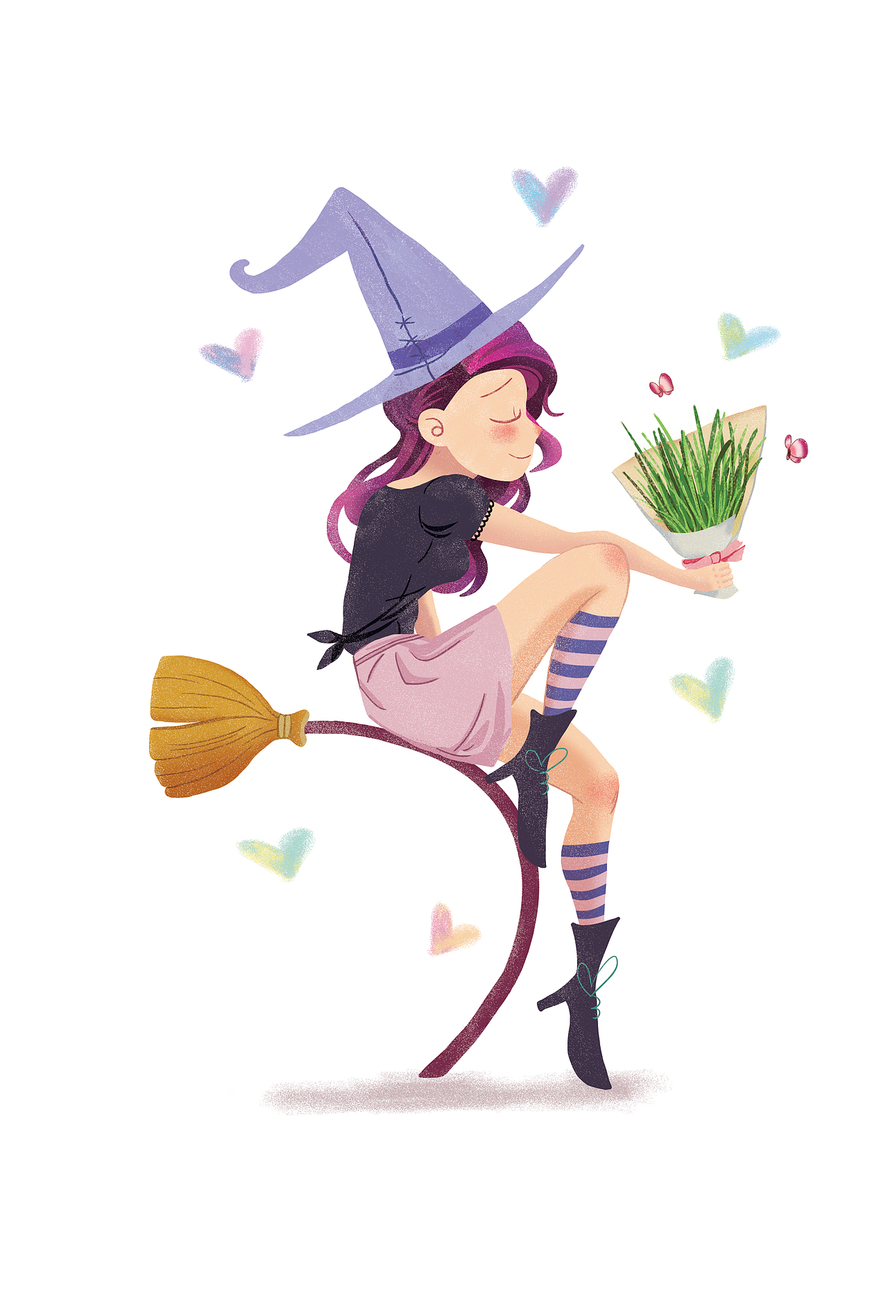 魔法女巫系列插画（图ZOTEyNzc1Mjg=） - 商业插画 - 站酷设计师LuuuuTing原创素材 - 站酷ZCOOL